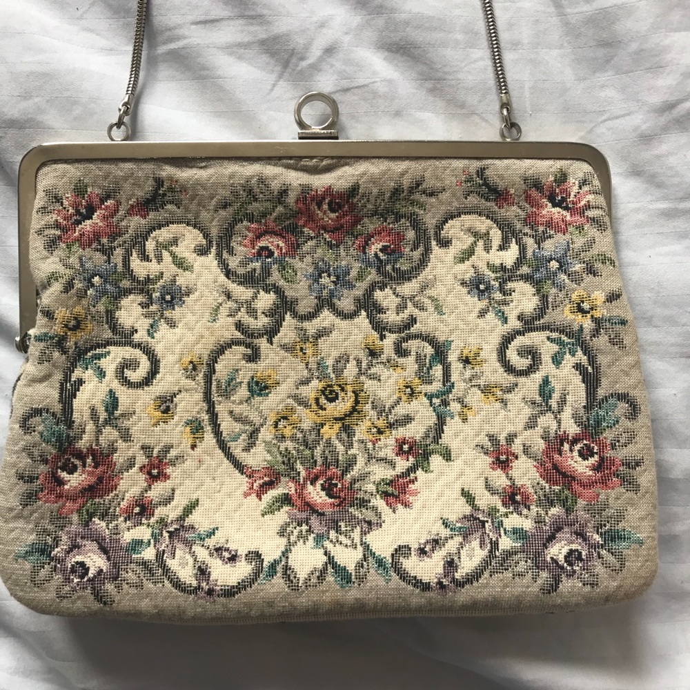 NEW Vintage German Tapestry Purse